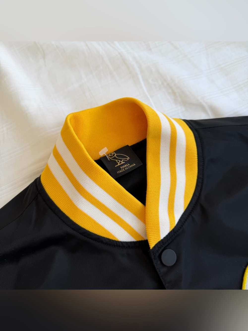 OVO varsity jacket- black embroided baseball jacket - Picture 3 of 11